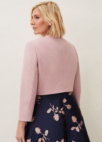 Phase Eight Maya Cropped Occasion Jackets Rose Canada | YHCLKM-357